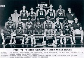 Image result for 1970 Milwaukee Bucks