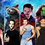 Image result for Cast Guardians of Galaxy 2 without the Coustumes