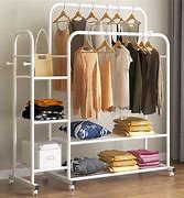 Image result for Bedroom Robe Hangers with Shelf