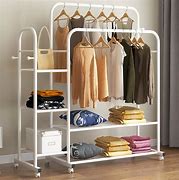 Image result for Clothes Hanger with Shelf in Bedroom Wall