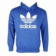 Image result for Blue Adidas Hoodie with Small Repeated Logo On Chest