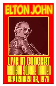 Image result for Numbered Music Poster Elton John