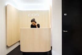 Image result for Counter Height Reception Desk