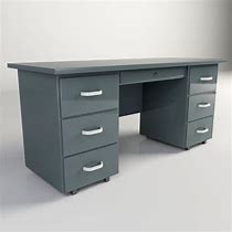 Image result for Steel Office Desk Green