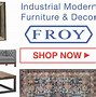 Image result for Industrial Decor Furniture