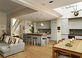 Image result for Open Transitional Family Room and Kitchen