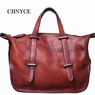 Image result for Genuine Soft Leather Tote Handbags