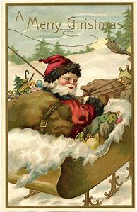 Image result for Retro Santa Christmas Cards