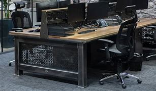 Image result for Industrial Office Desk Designs