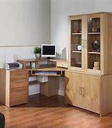 Image result for Corner Office Desk with Drawers