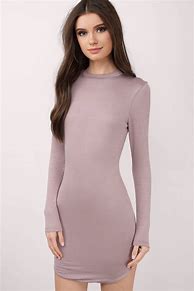 Image result for Long Sleeve Bodycon Dress with Sneakers