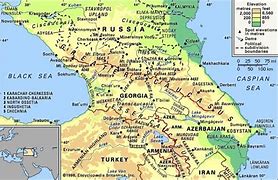 Image result for Caucasus On Map