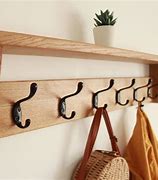 Image result for Wooden Wall Mounted Coat Rack