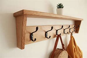 Image result for wood coat hangers bars
