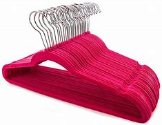 Image result for Dark Pink Velvet Hangers