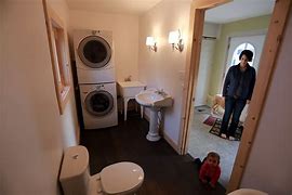 Image result for LG Stackable Washer Dryer Combo Room Cabinets