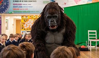 Image result for thomas the gorilla teach rex
