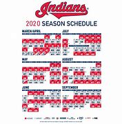 Image result for MLB Indians schedule