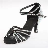 Image result for Jjshouse Women's Patent Leather Suede Heels Sandals Latin With Ankle Strap Dance Shoes