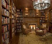 Image result for Rustic Home Office Library