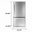 Image result for Sears Kenmore Elite Refrigerator Bottom Freezer