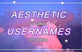 Image result for Roblox Username Ideas Aesthetic