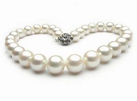 Image result for Black and White Long Pearl Necklace