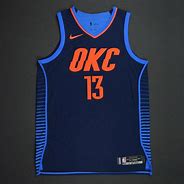 Image result for Paul George OKC City Edition Jersey