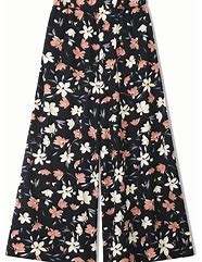 Image result for Floral Print Plus Size Pants