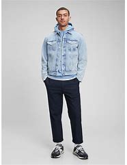 Image result for Men's Denim Jacket Outfit