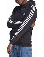 Image result for Adidas Black Hoodie Gold Trefoil Men's