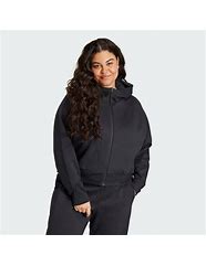 Image result for Black Front Zipper Striped Hoodie