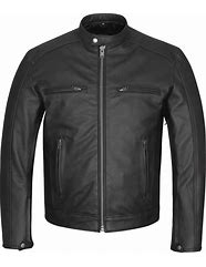 Image result for Classic Black Leather Biker Jacket