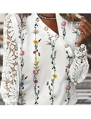 Image result for Women's Plus Size Lace Blouses