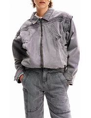 Image result for Grey Denim Jacket Outfit