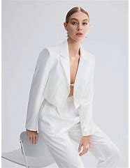 Image result for Women's Lace Detail Pant Suit Set Pants - White, Size 8 By Venus