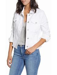 Image result for Outfits with White Denim Jacket