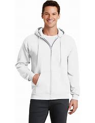 Image result for White Hoodie with Zipper
