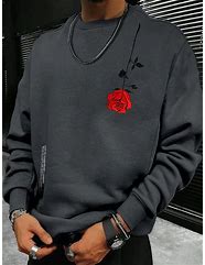 Image result for Men's Floral Sweatshirts