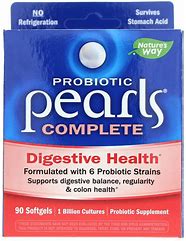 Image result for Nature's Way Probiotic Pearls Women's Supplement Vitamin | 1 Billion CFU | 30 Soft Gels