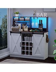 Image result for Coffee Bar with Mini Fridge Cabinet
