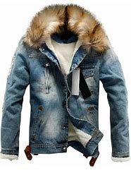 Image result for Fake Fur Jacket and Jeans