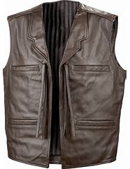 Image result for Leather Vest and Hoodie