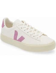 Image result for Veja Urca Lace Up Sneakers White and Burgundy