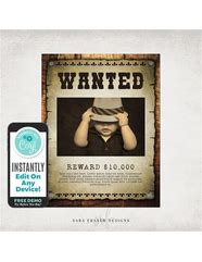 Image result for Birthday Wanted Poster