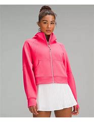 Image result for Light-Pink Cropped Hoodie