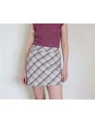 Image result for Purple Plaid Mini Skirt