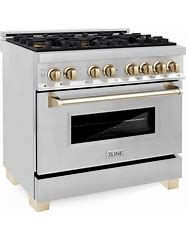 Image result for 36 Inch Dual Fuel Double Oven Range