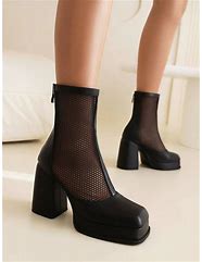 Image result for Peep Toe Thigh High Boots