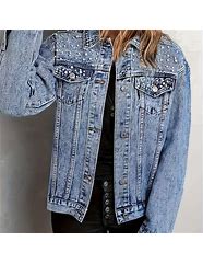 Image result for Denim Jacket with Lace